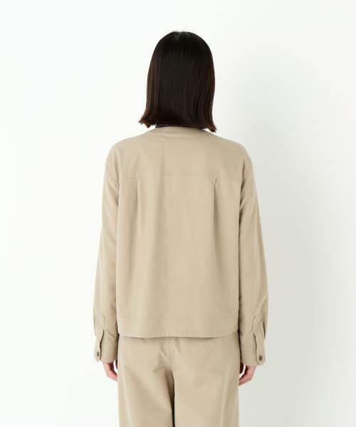 human woman / ヒューマンウーマン ブルゾン | ◆ストレッチエアリードットコードノーカラーブルゾン | 詳細22