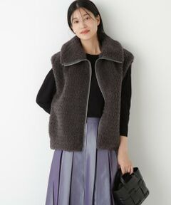 human woman / ヒューマンウーマン ブルゾン | ◆フェイクボアコクーンジレ