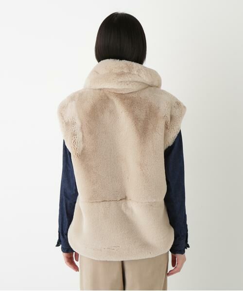 human woman / ヒューマンウーマン ブルゾン | ◆フェイクファーコクーンジレ | 詳細6