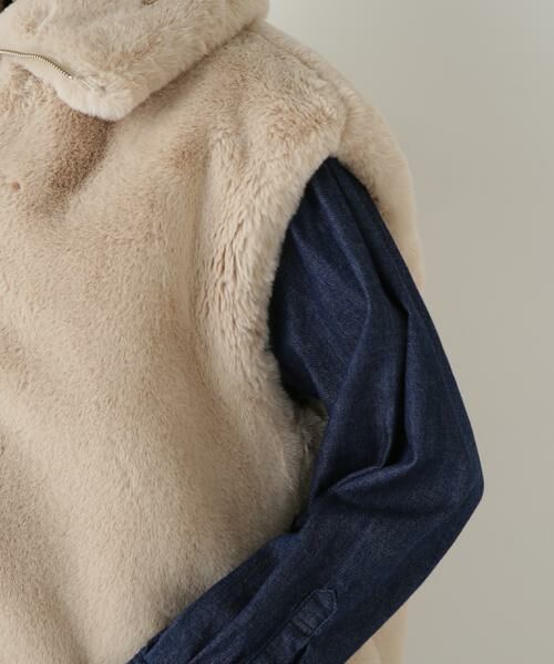 human woman / ヒューマンウーマン ブルゾン | ◆フェイクファーコクーンジレ | 詳細9