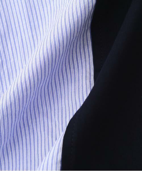 human woman / ヒューマンウーマン カットソー | ◆セルロースレーヨンスムースドッキング７分袖ブラウス | 詳細10