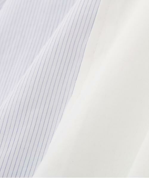 human woman / ヒューマンウーマン カットソー | ◆セルロースレーヨンスムースドッキング７分袖ブラウス | 詳細15