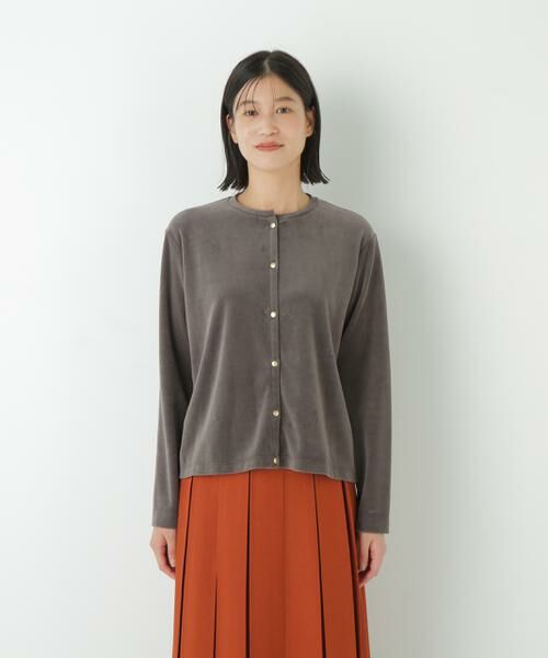 human woman / ヒューマンウーマン カットソー | ◆ＴＣコンパクトベロアカーディガン | 詳細3