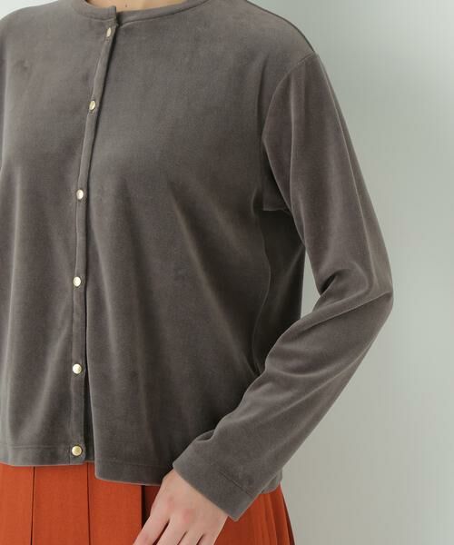 human woman / ヒューマンウーマン カットソー | ◆ＴＣコンパクトベロアカーディガン | 詳細7