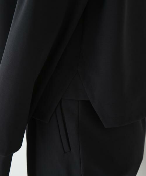 human woman / ヒューマンウーマン カットソー | ◆ストレッチポンチシャツカラードッキングプルオーバー | 詳細22