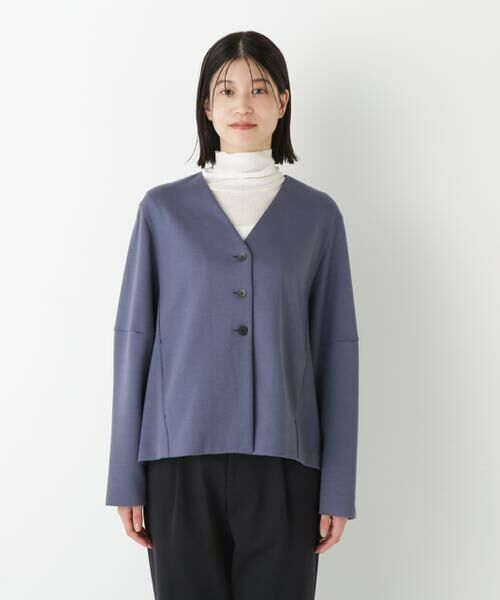 human woman / ヒューマンウーマン カットソー | ◆ダンボールＶネックカーディガン | 詳細3