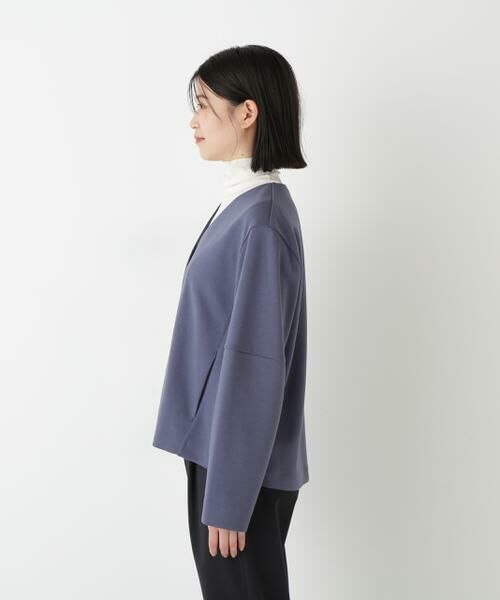 human woman / ヒューマンウーマン カットソー | ◆ダンボールＶネックカーディガン | 詳細4