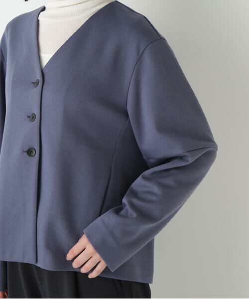 human woman / ヒューマンウーマン カットソー | ◆ダンボールＶネックカーディガン | 詳細7