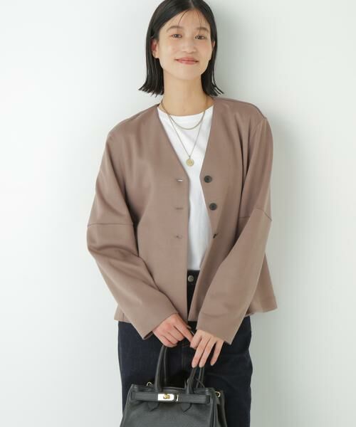 human woman / ヒューマンウーマン カットソー | ◆ダンボールＶネックカーディガン | 詳細11