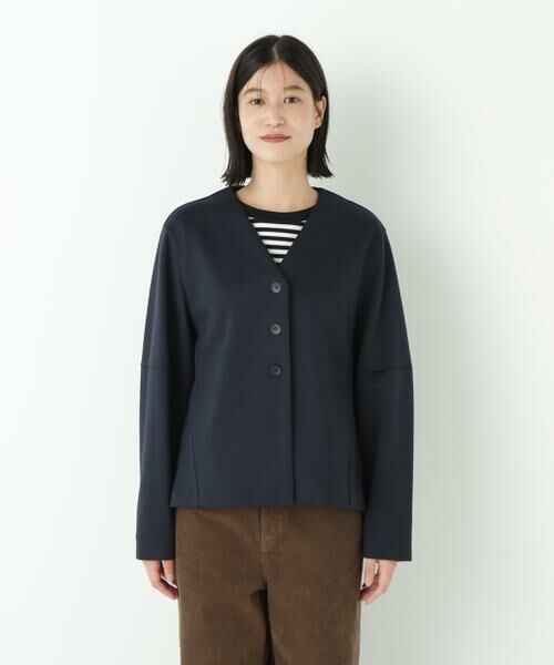 human woman / ヒューマンウーマン カットソー | ◆ダンボールＶネックカーディガン | 詳細19