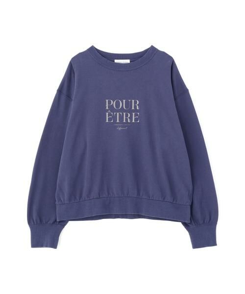 human woman / ヒューマンウーマン カットソー | ◆メッセージロゴトレーナー | 詳細1