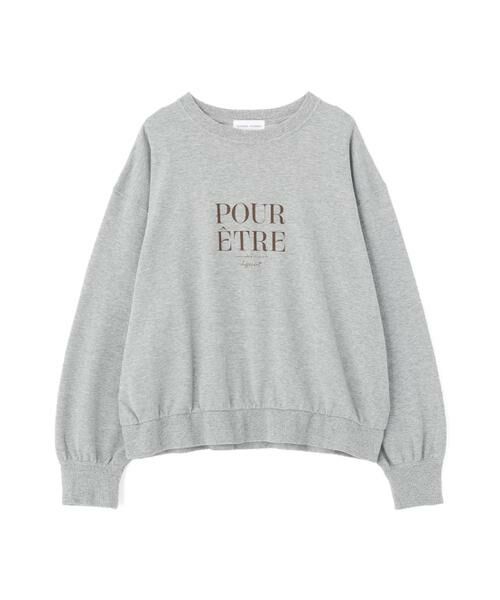 human woman / ヒューマンウーマン カットソー | ◆メッセージロゴトレーナー | 詳細6