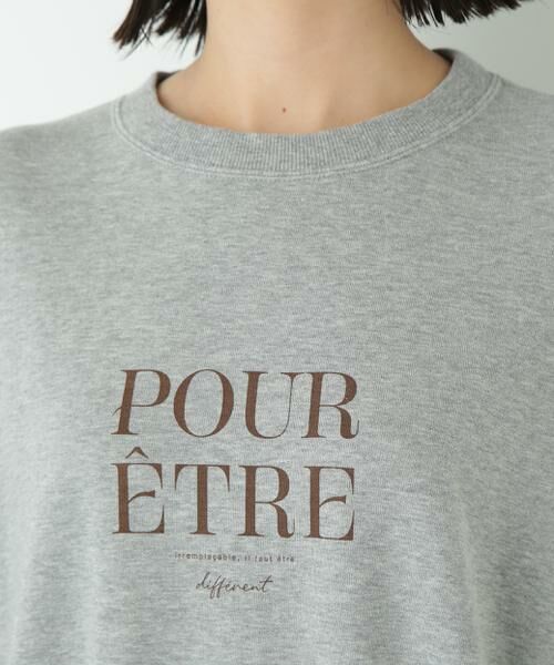 human woman / ヒューマンウーマン カットソー | ◆メッセージロゴトレーナー | 詳細13