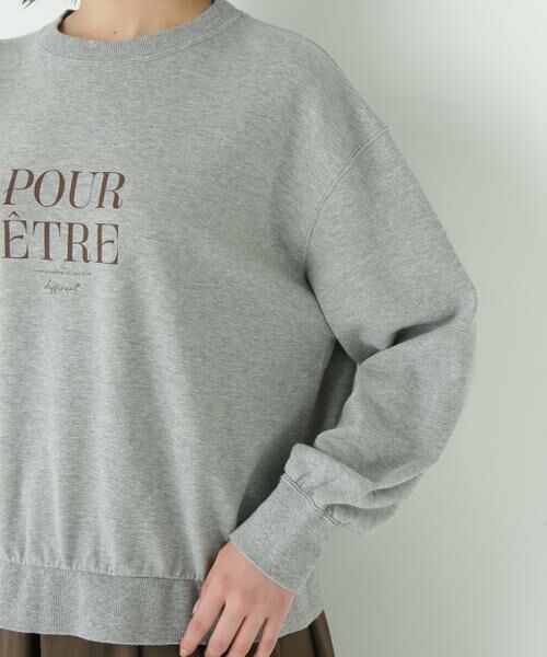 human woman / ヒューマンウーマン カットソー | ◆メッセージロゴトレーナー | 詳細14