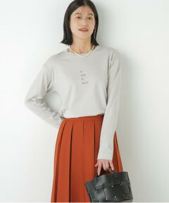 human woman / ヒューマンウーマン カットソー | ◆ロゴ長袖Ｔシャツ