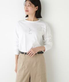 human woman / ヒューマンウーマン カットソー | ◆ロゴ長袖Ｔシャツ