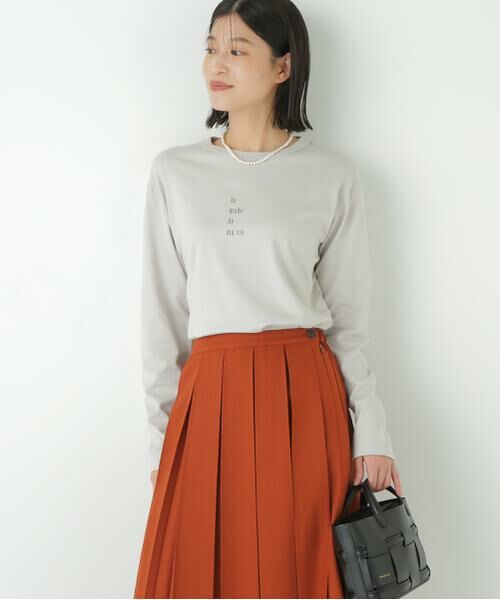 human woman / ヒューマンウーマン カットソー | ◆ロゴ長袖Tシャツ | 詳細2