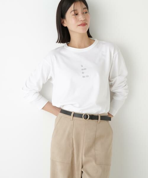 human woman / ヒューマンウーマン カットソー | ◆ロゴ長袖Tシャツ | 詳細8