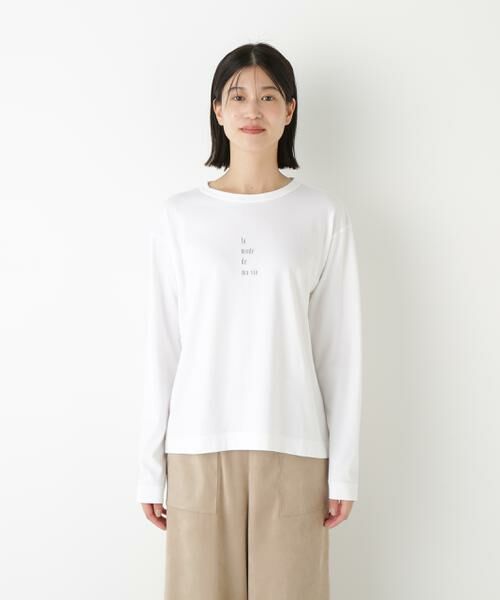 human woman / ヒューマンウーマン カットソー | ◆ロゴ長袖Tシャツ | 詳細10