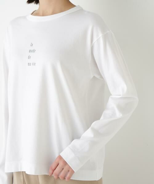 human woman / ヒューマンウーマン カットソー | ◆ロゴ長袖Tシャツ | 詳細14