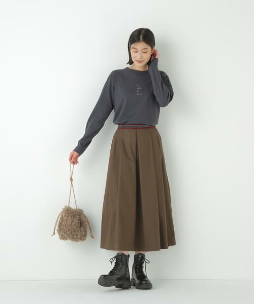 human woman / ヒューマンウーマン カットソー | ◆ロゴ長袖Tシャツ | 詳細19