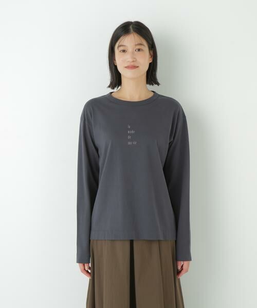 human woman / ヒューマンウーマン カットソー | ◆ロゴ長袖Tシャツ | 詳細20