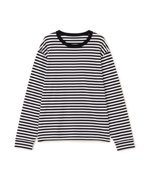 human woman / ヒューマンウーマン カットソー | ◆ゼロロックコットンスムースボーダーカットソー | 詳細1