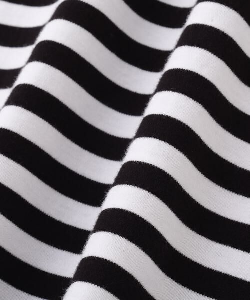 human woman / ヒューマンウーマン カットソー | ◆ゼロロックコットンスムースボーダーカットソー | 詳細10