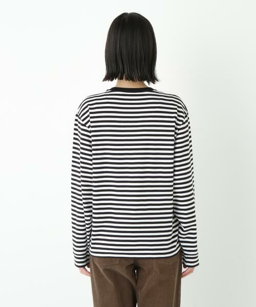 human woman / ヒューマンウーマン カットソー | ◆ゼロロックコットンスムースボーダーカットソー | 詳細6