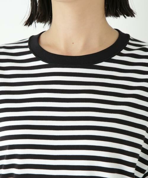 human woman / ヒューマンウーマン カットソー | ◆ゼロロックコットンスムースボーダーカットソー | 詳細7