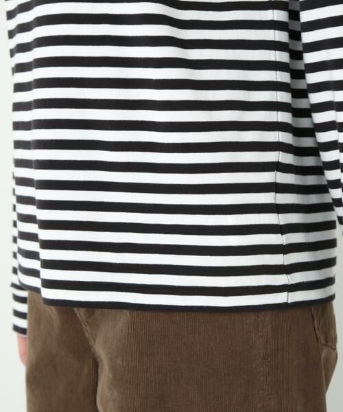human woman / ヒューマンウーマン カットソー | ◆ゼロロックコットンスムースボーダーカットソー | 詳細9