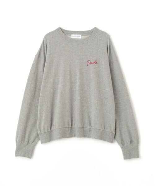 human woman / ヒューマンウーマン カットソー | ◆チェーンステッチロゴトレーナー | 詳細1