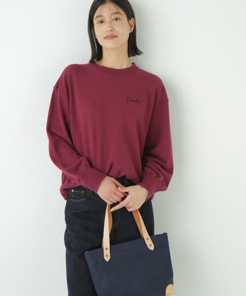 human woman / ヒューマンウーマン カットソー | ◆チェーンステッチロゴトレーナー | 詳細13