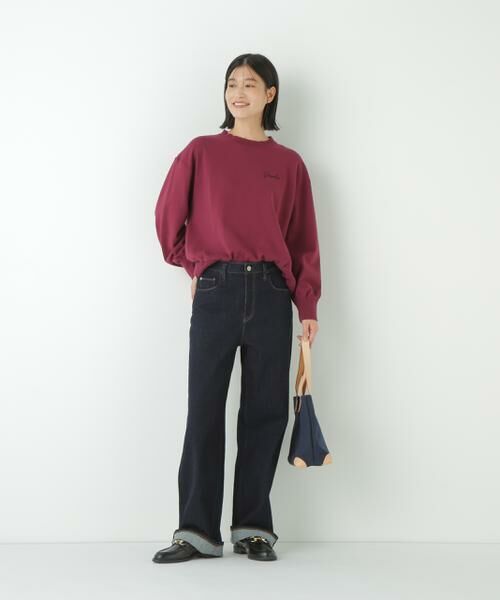 human woman / ヒューマンウーマン カットソー | ◆チェーンステッチロゴトレーナー | 詳細14