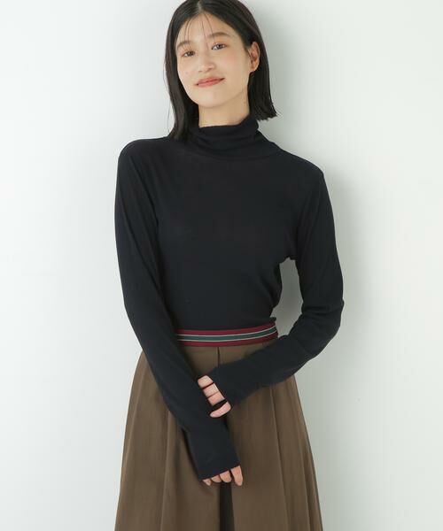 human woman / ヒューマンウーマン カットソー | ◆シアータートルプルオーバー | 詳細6