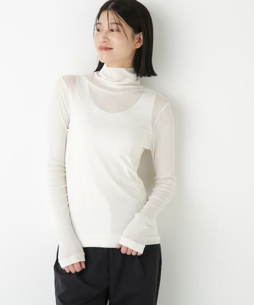 human woman / ヒューマンウーマン カットソー | ◆シアータートルプルオーバー | 詳細11