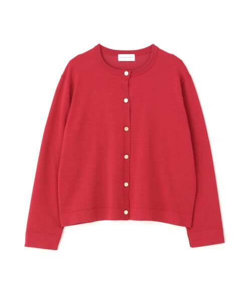 human woman / ヒューマンウーマン ニット・セーター | ◆レーヨン混ハイゲージクルーネックカーディガン | 詳細1