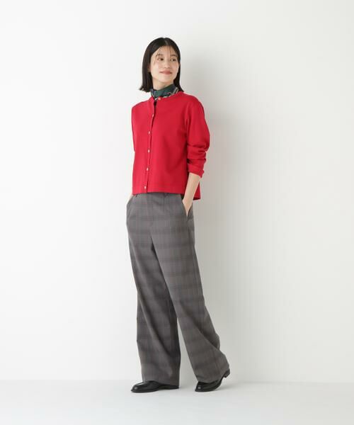 human woman / ヒューマンウーマン ニット・セーター | ◆レーヨン混ハイゲージクルーネックカーディガン | 詳細2