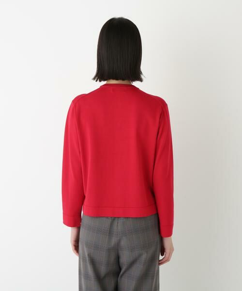 human woman / ヒューマンウーマン ニット・セーター | ◆レーヨン混ハイゲージクルーネックカーディガン | 詳細4