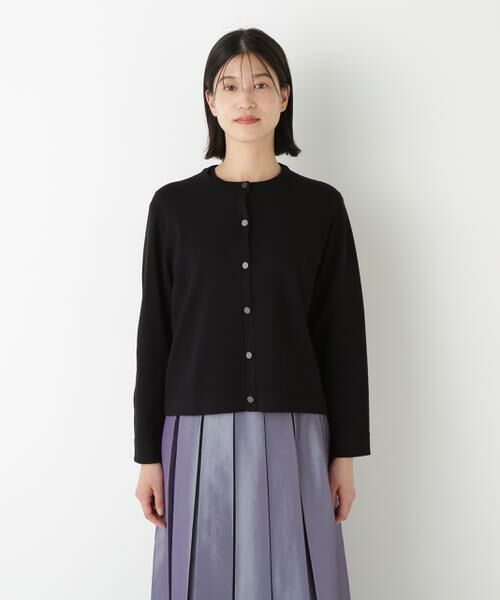 human woman / ヒューマンウーマン ニット・セーター | ◆レーヨン混ハイゲージクルーネックカーディガン | 詳細9