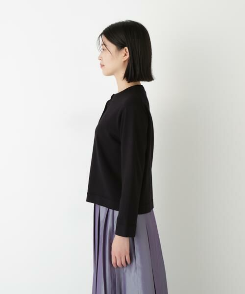 human woman / ヒューマンウーマン ニット・セーター | ◆レーヨン混ハイゲージクルーネックカーディガン | 詳細10