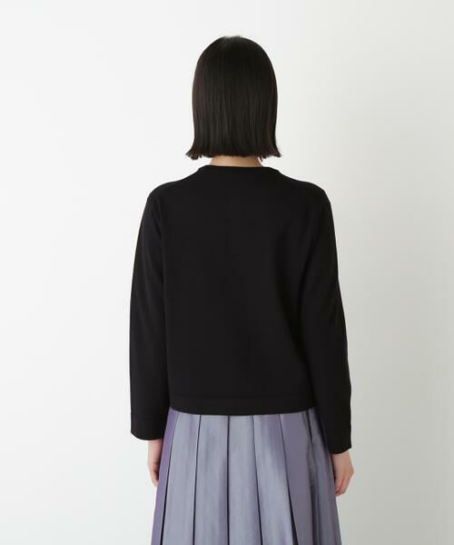 human woman / ヒューマンウーマン ニット・セーター | ◆レーヨン混ハイゲージクルーネックカーディガン | 詳細11