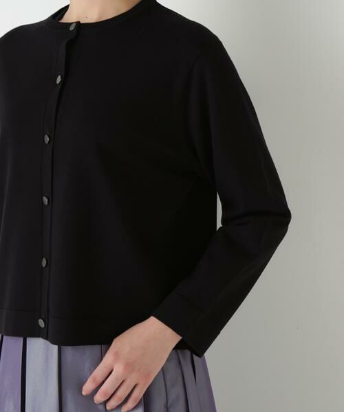 human woman / ヒューマンウーマン ニット・セーター | ◆レーヨン混ハイゲージクルーネックカーディガン | 詳細13