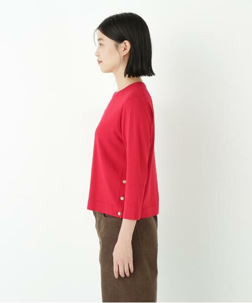 human woman / ヒューマンウーマン ニット・セーター | ◆レーヨン混ハイゲージクルーネックプルオーバー | 詳細4