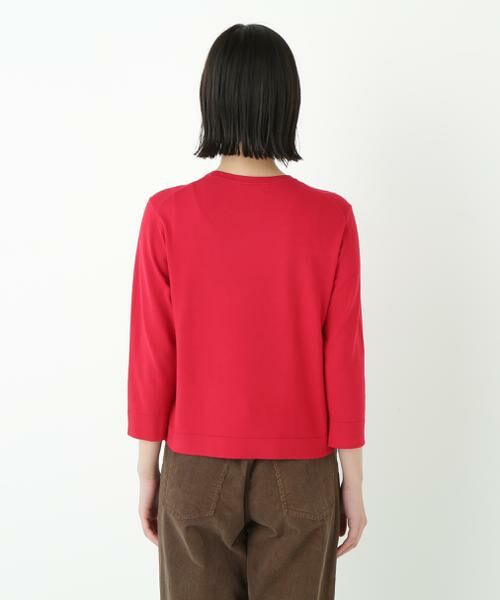 human woman / ヒューマンウーマン ニット・セーター | ◆レーヨン混ハイゲージクルーネックプルオーバー | 詳細5