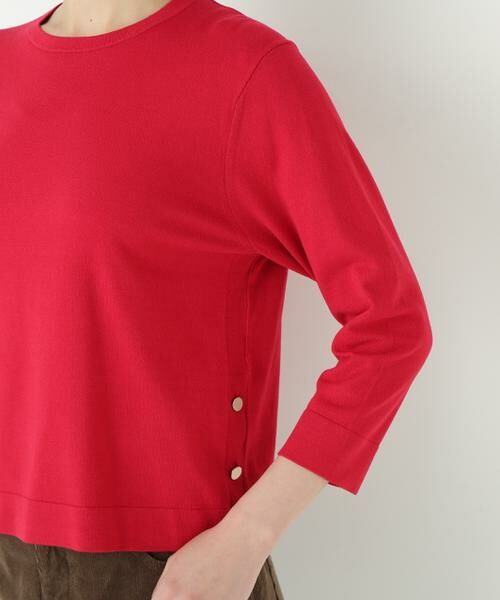 human woman / ヒューマンウーマン ニット・セーター | ◆レーヨン混ハイゲージクルーネックプルオーバー | 詳細7