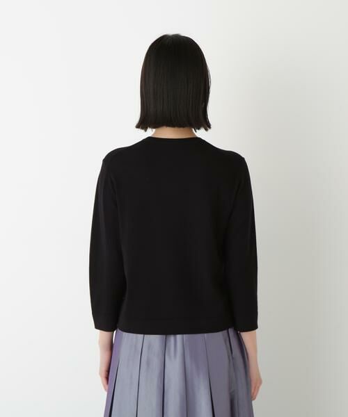 human woman / ヒューマンウーマン ニット・セーター | ◆レーヨン混ハイゲージクルーネックプルオーバー | 詳細14