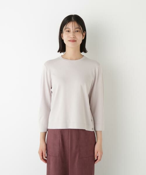 human woman / ヒューマンウーマン ニット・セーター | ◆レーヨン混ハイゲージクルーネックプルオーバー | 詳細18