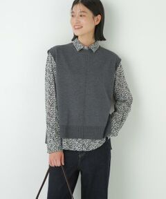 human woman / ヒューマンウーマン ニット・セーター | ◆ハーゲージクルーネックニットベスト
