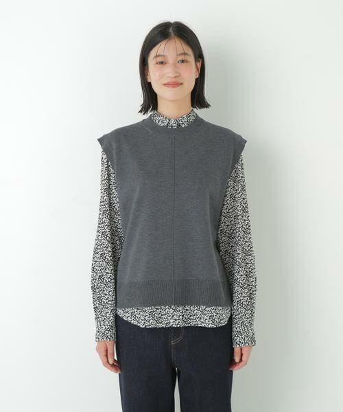 human woman / ヒューマンウーマン ニット・セーター | ◆ハーゲージクルーネックニットベスト | 詳細10